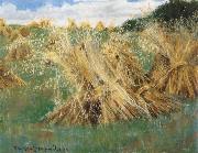 William Stott of Oldham Wheat Sheaves oil painting on canvas